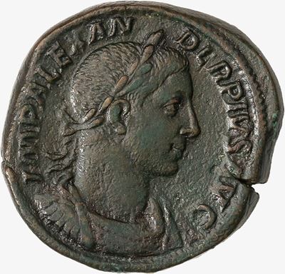 ALESSANDRO SEVERO, Sesterzio databile al 231-235 d.C.
