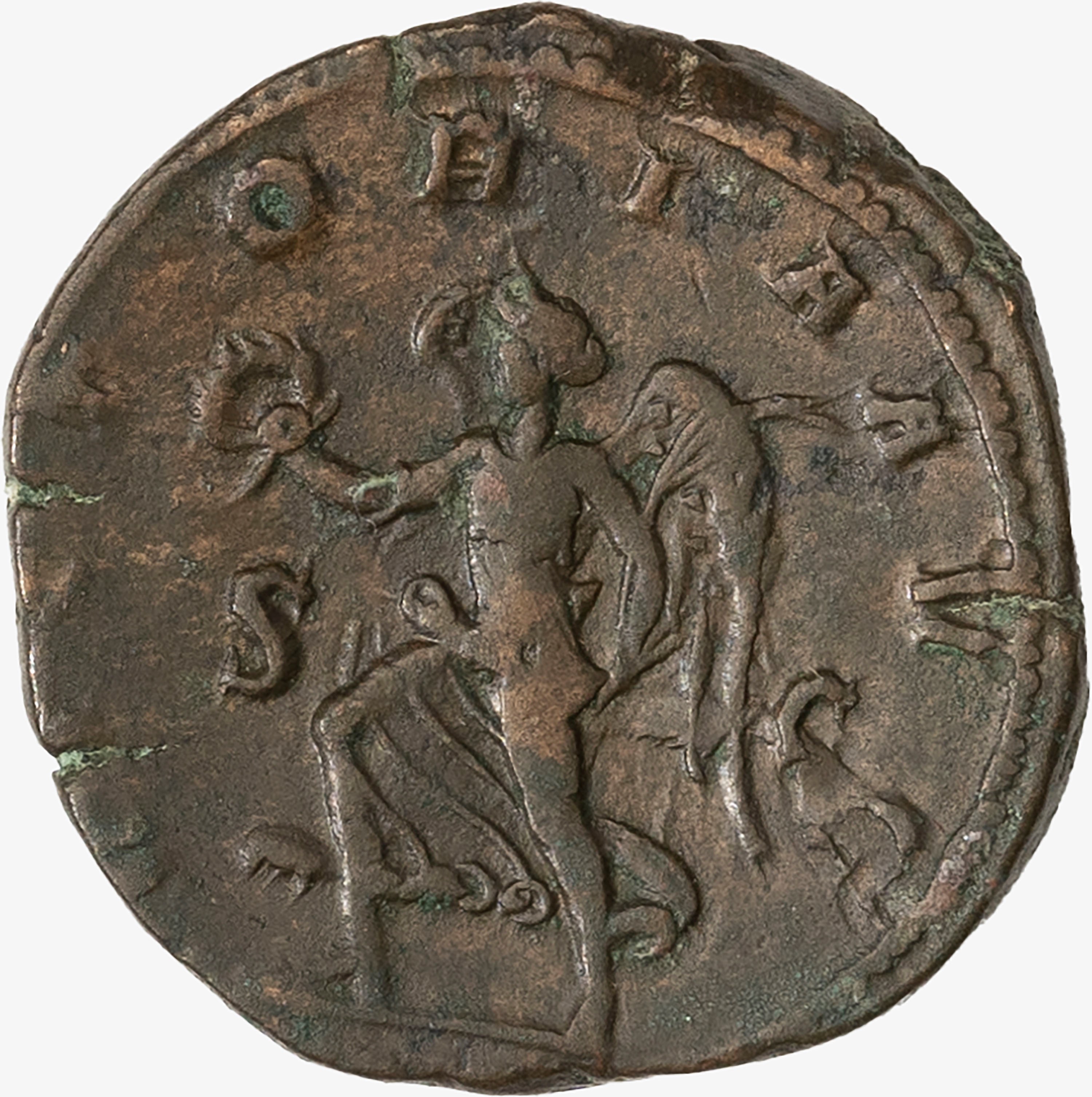 Impero Romano, Traiano Decio, 249-251 D.C. - TRAIANO DECIO, Sesterzio databile al 249-251 d.C.