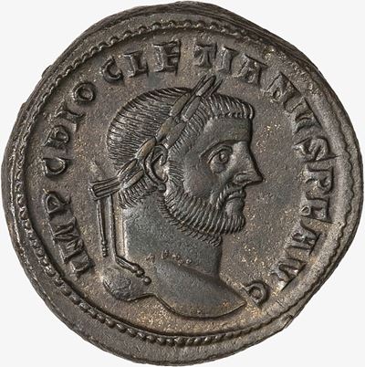 DIOCLEZIANO, Follis, 296-297 d.C., Zecca di Ticinum, AE