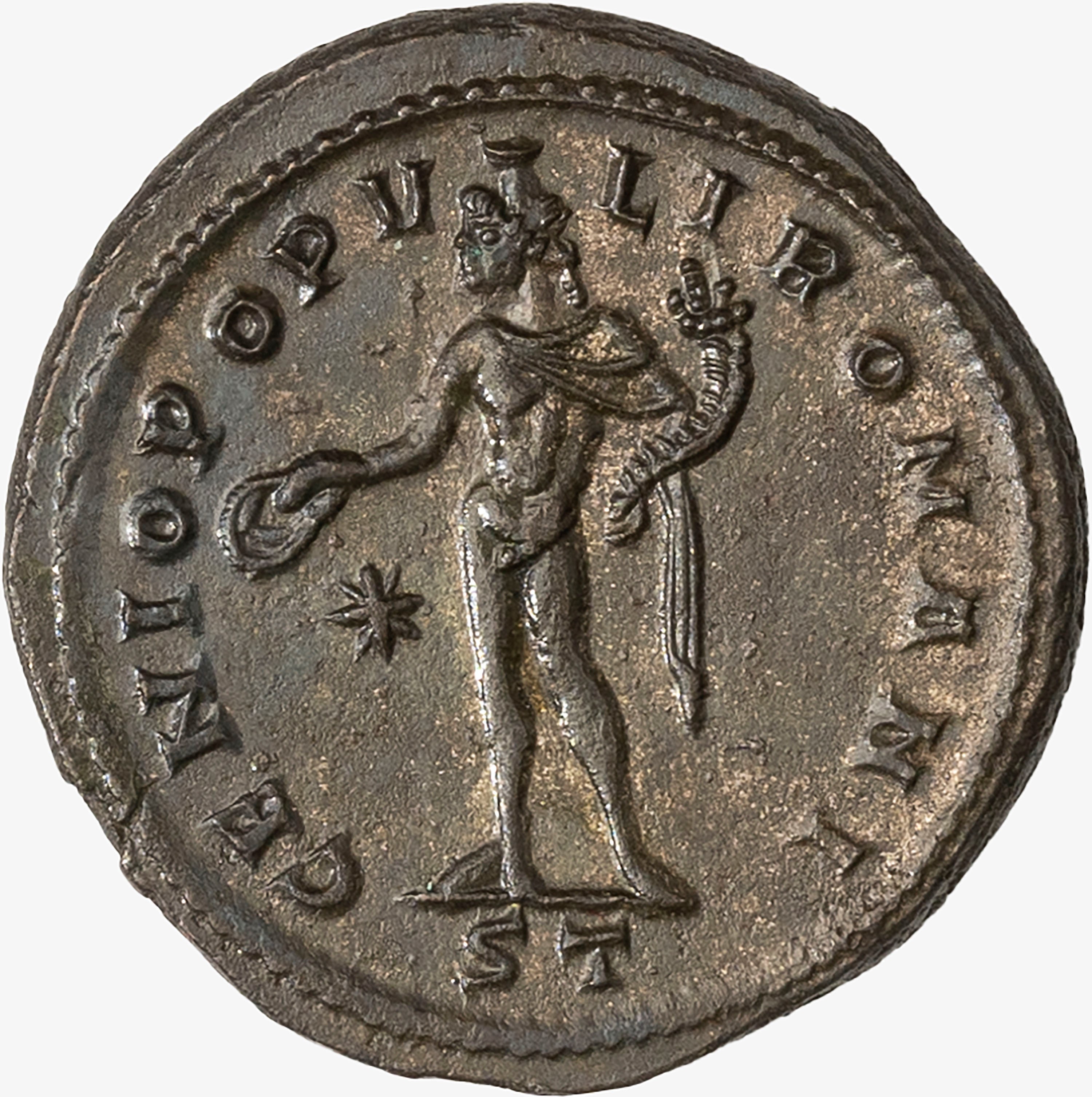 Impero Romano, Diocleziano, 284-305 D.C. - DIOCLEZIANO, Follis, 296-297 d.C., Zecca di Ticinum, A...