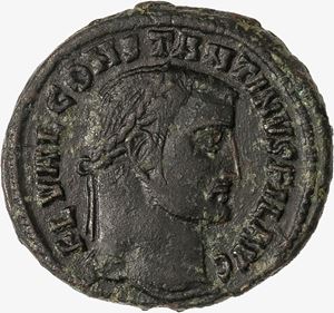 Follis databile al 308-310 d.C.
