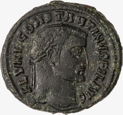 COSTANTINO, Follis databile al 308-310 d.C.