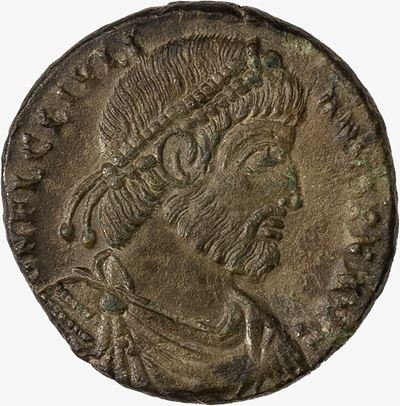 GIULIANO II, Doppia Maiorina, 360-363 d.C., Zecca di Arelate, AE