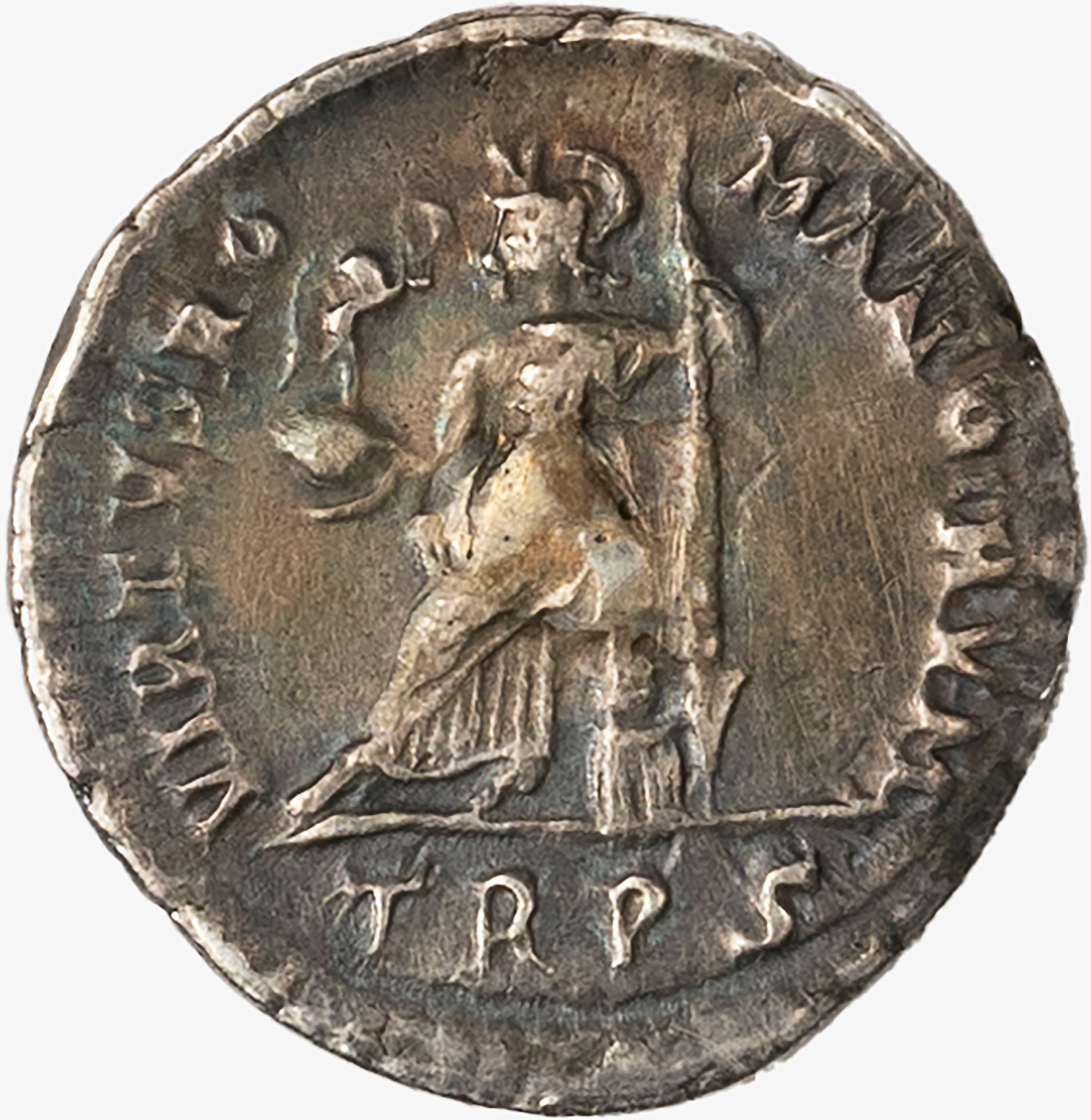 Impero Romano, Teodosio I, 379-395 D.C. - TEODOSIO I, Siliqua con personificazione di Roma, 379-3...