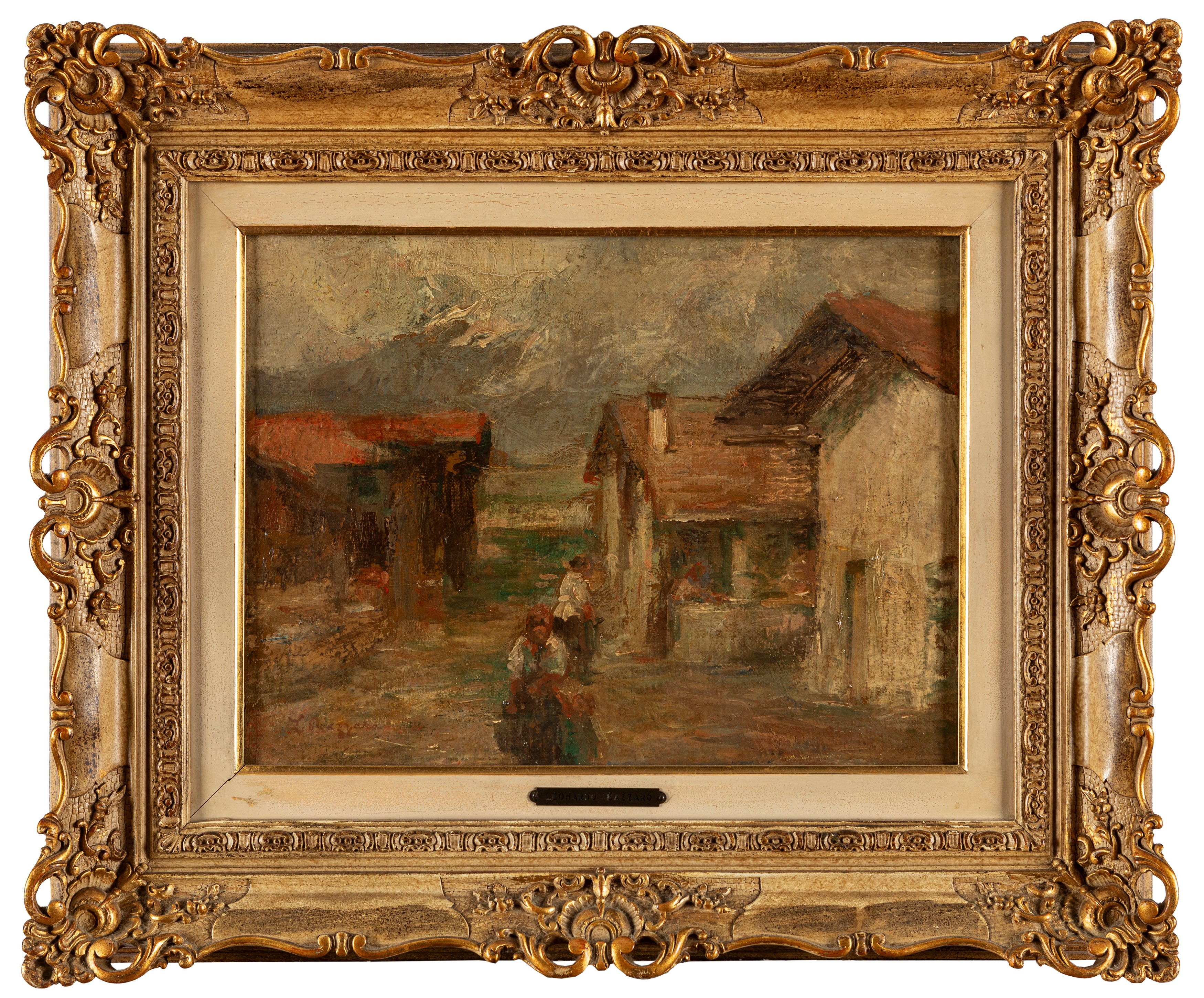 Leonardo Bazzaro - Valle d'Aosta, olio su tela