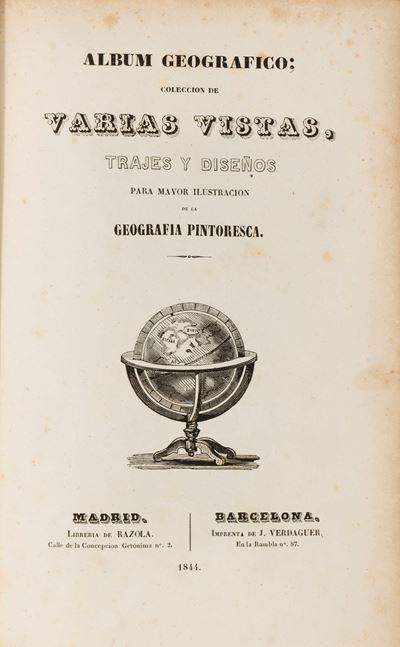 Album Geografico, Colezione di Viste e Costumi, 1844