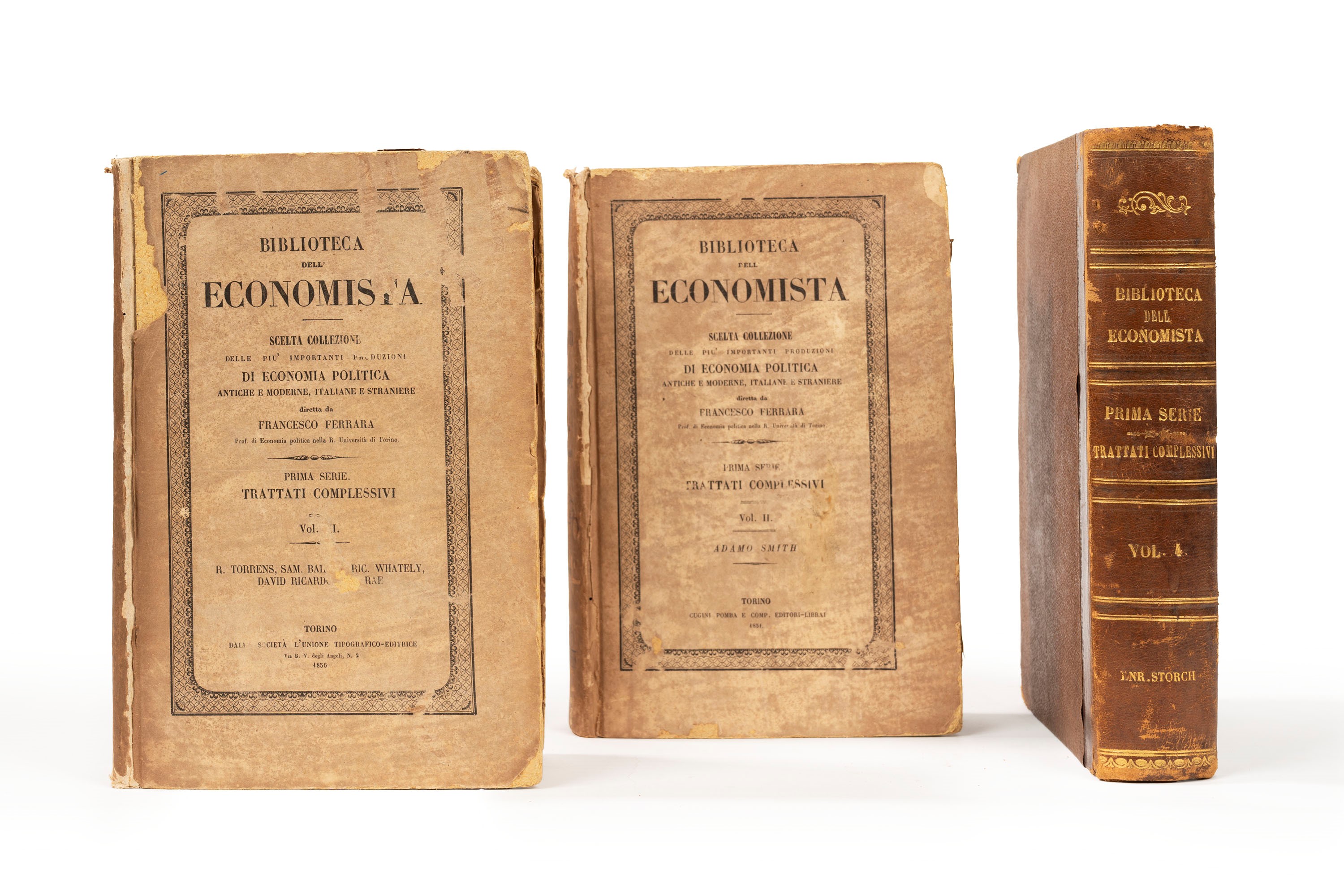 Pomba, Biblioteca dell'Economista, 29 volumi, 1855