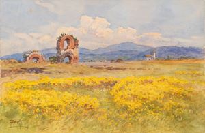 Anivitti Filippo - Ruins in a dandelion field