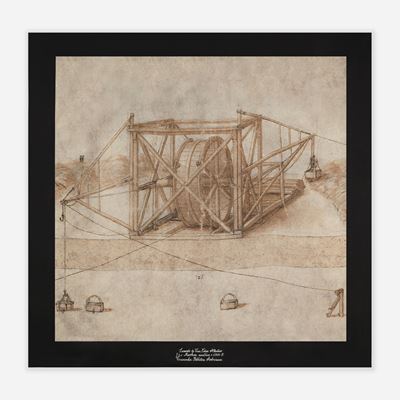 Foulard Dolce&Gabbana, Macchina scavatrice di Leonardo da Vinci
