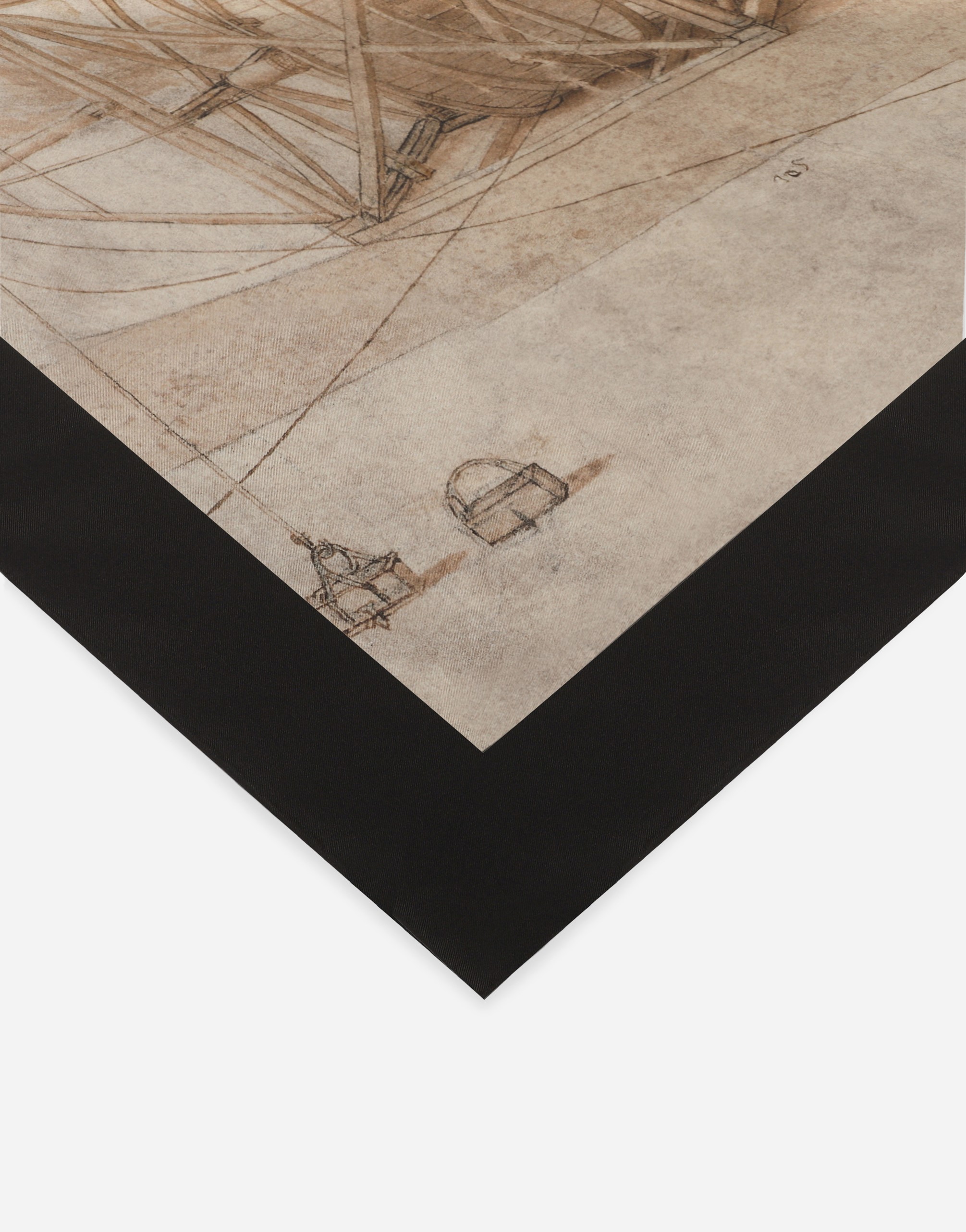 Dolce&gabbana Alta Sartoria - Foulard Dolce&Gabbana, Macchina scavatrice di Leonardo da Vinci