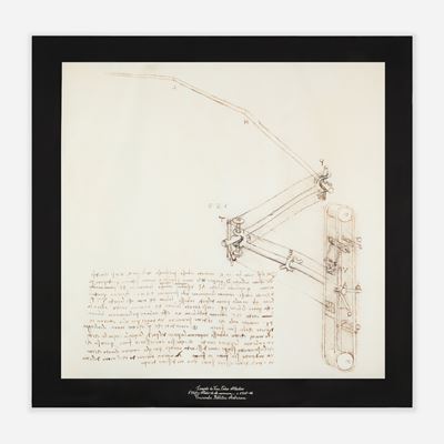 Foulard Dolce&Gabbana, Studio di ala meccanica di Leonardo da Vinci