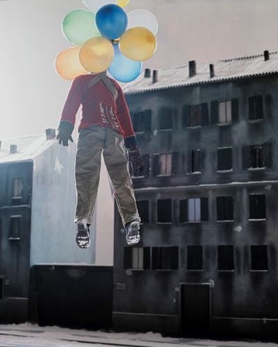 The Balloon Seller, stampa a getto d'inchiostro montata su alluminio