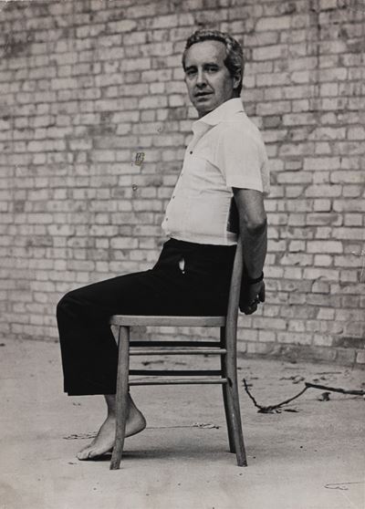 Giorgio Soavi alla Giudecca, Venezia, Stampa vintage alla gelatina ai sali d'argento