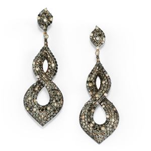 Orecchini pendenti con diamanti