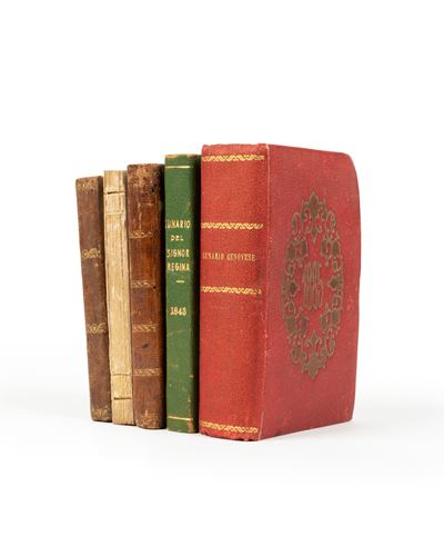 Regina e C., Lunari genovesi 1824-1885, compilati per gli anni 1824, 1834, 1843, 1858, 1885