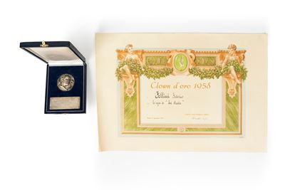 Fellini, Premio Centenario di Roma Capitale - Medaglia celebrativa in argento, 1970