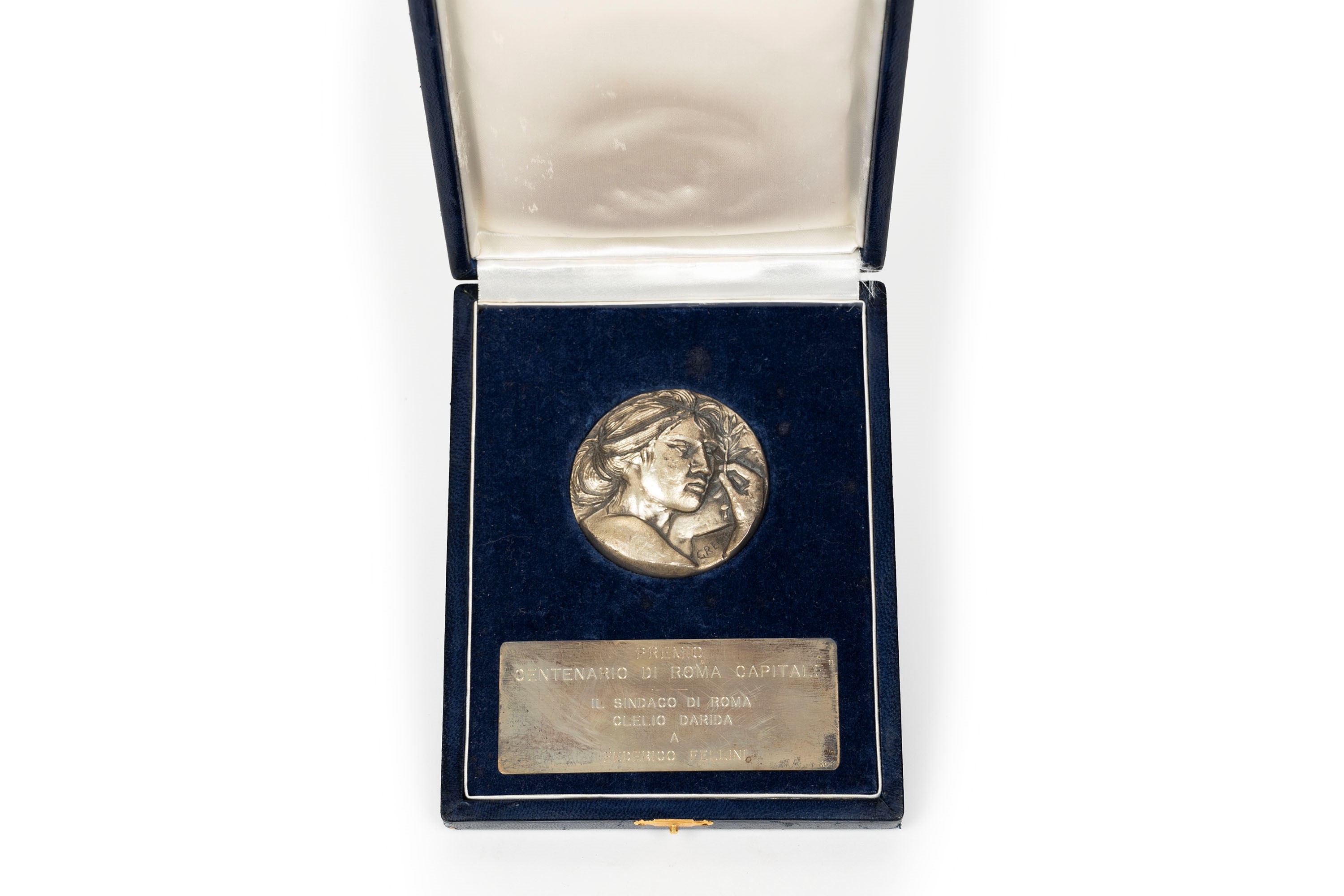 Fellini, Federico - Fellini, Premio Centenario di Roma Capitale - Medaglia celebrativa in argento...
