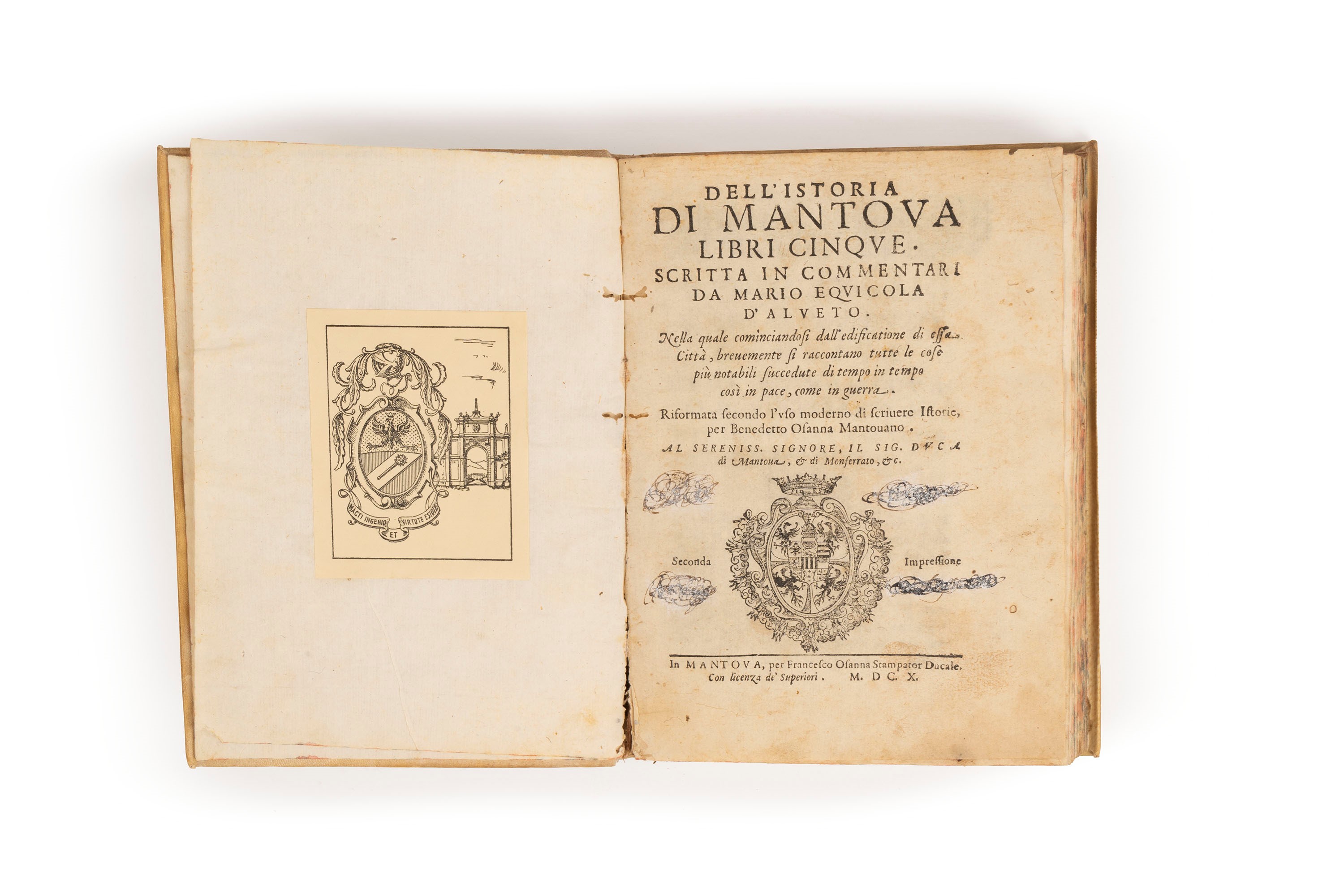 Mario Equicola - Dell'istoria di Mantova Libri Cinque. nella Quale Cominciandosi Dall’edificazion...