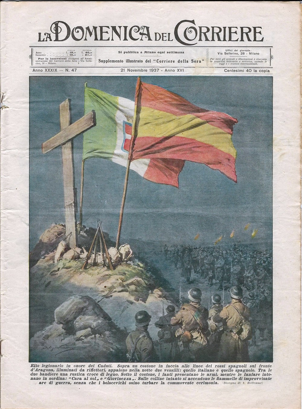 Achille Beltrame - Rito Legionario in Onore dei Caduti