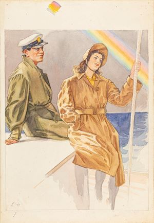 Due amanti sotto l'arcobaleno