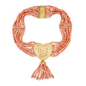  - Collana con corallo