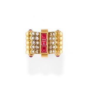  - Anello con rubini