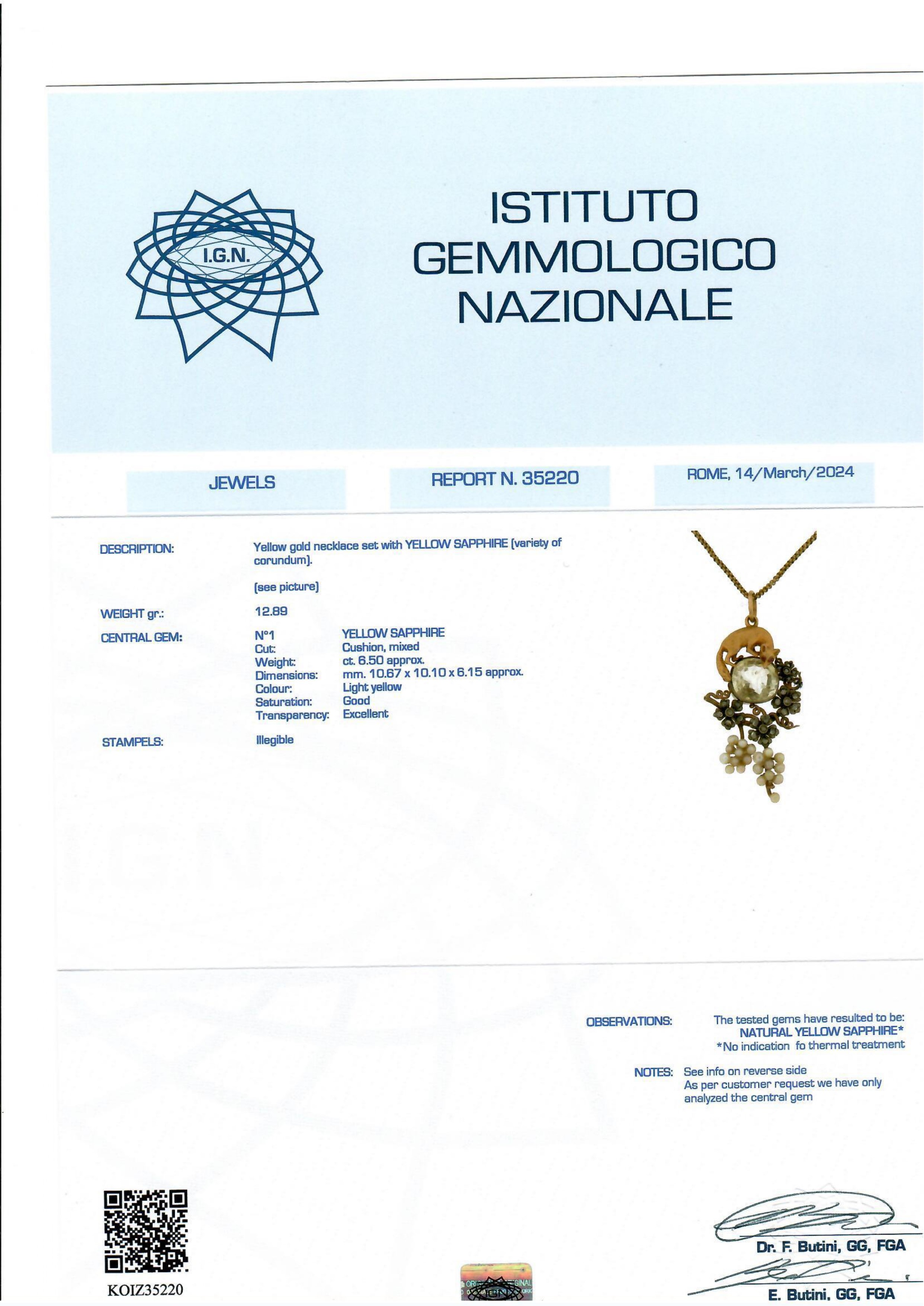 Collana con Zaffiro