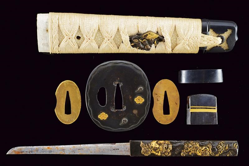 Wakizashi con Firma Fujiwara Kuniyoshi -tsukuru o Koreo