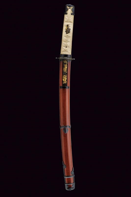 Wakizashi con Firma Fujiwara Kuniyoshi -tsukuru o Koreo