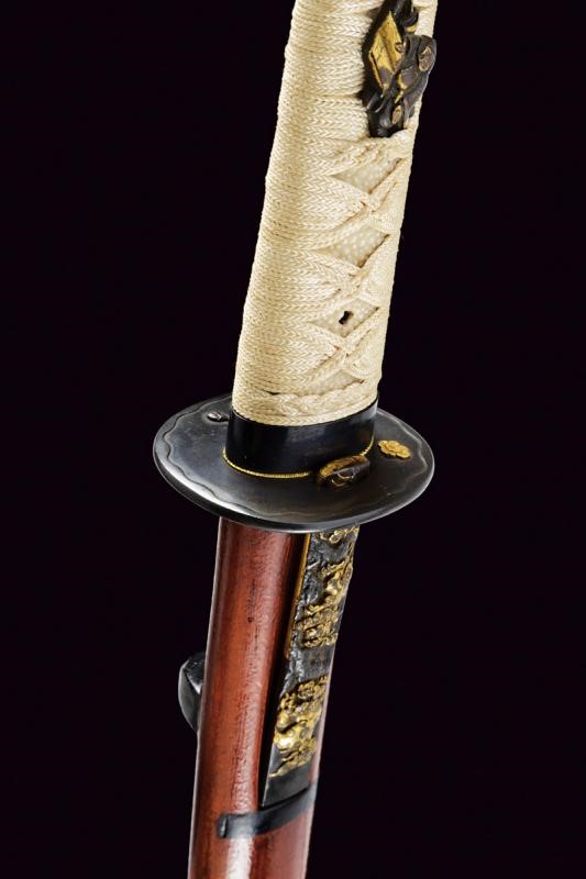 Wakizashi con Firma Fujiwara Kuniyoshi -tsukuru o Koreo
