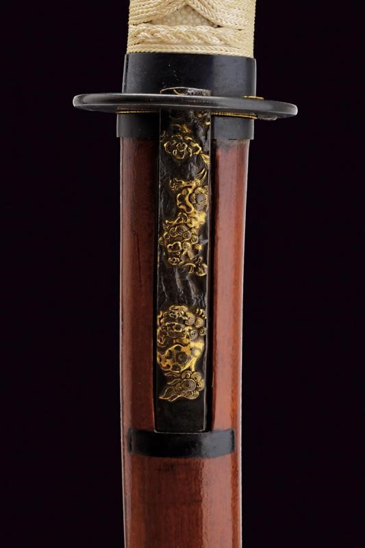 Wakizashi con Firma Fujiwara Kuniyoshi -tsukuru o Koreo