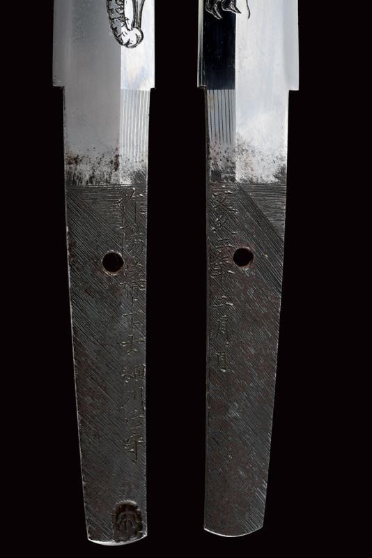 Bellissimo Wakizashi in Koshirae Coevo, Mei: Sakuyo Bakka-shi Hosokawa Masamori Koku-in