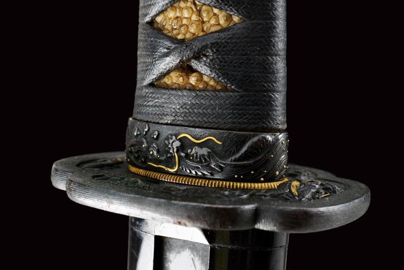 Bellissimo Wakizashi in Koshirae Coevo, Mei: Sakuyo Bakka-shi Hosokawa Masamori Koku-in