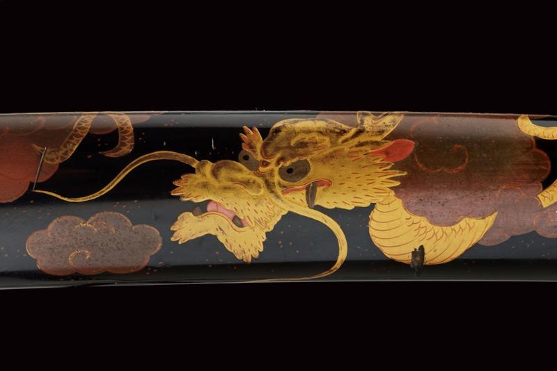 Bellissimo Wakizashi in Koshirae Coevo, Mei: Sakuyo Bakka-shi Hosokawa Masamori Koku-in