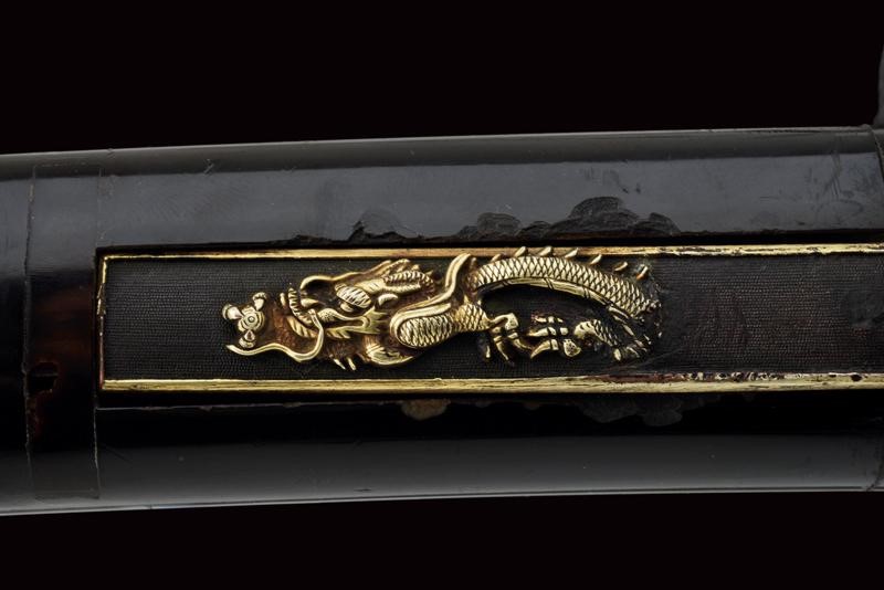 Bellissimo Wakizashi in Koshirae Coevo, Mei: Sakuyo Bakka-shi Hosokawa Masamori Koku-in