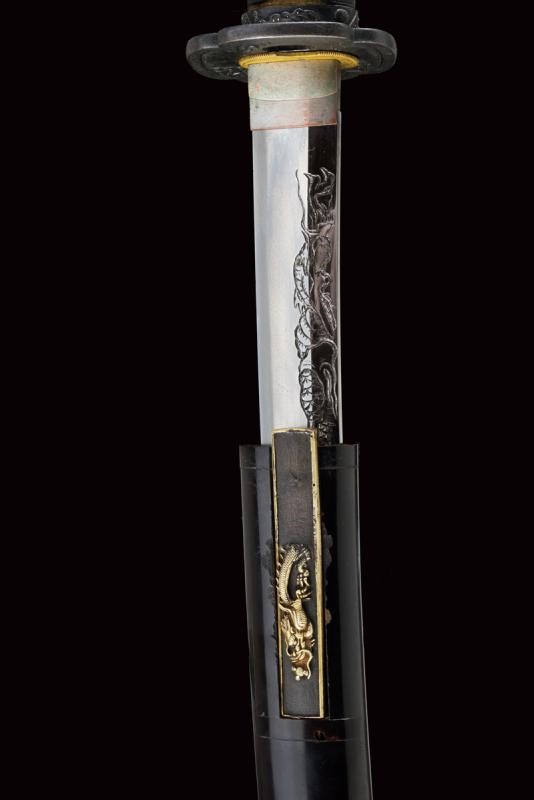 Bellissimo Wakizashi in Koshirae Coevo, Mei: Sakuyo Bakka-shi Hosokawa Masamori Koku-in