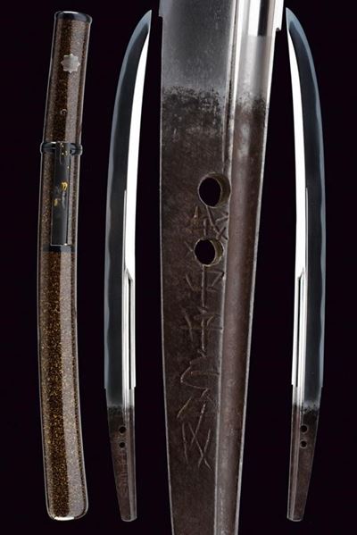 Bel Wakizashi in Koshirae Aikuchi, Mei: Etchu No Kami Masatoshi