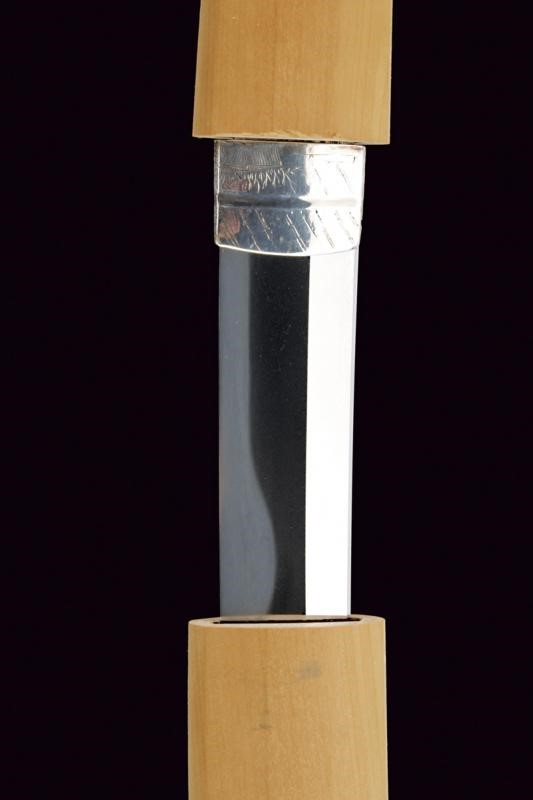 Wakizashi in Shirasaya, Mei: Tanba No Kami Yoshimichi