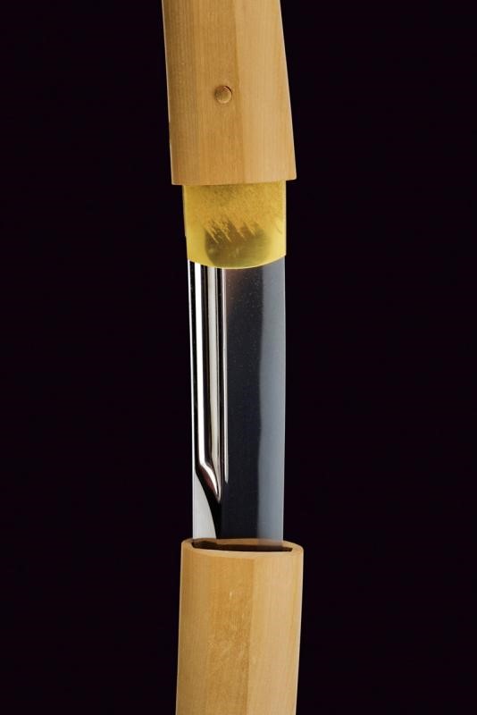 Wakizashi in Shirasaya, Mei: Iga No Kami Kinmichi (shodai)