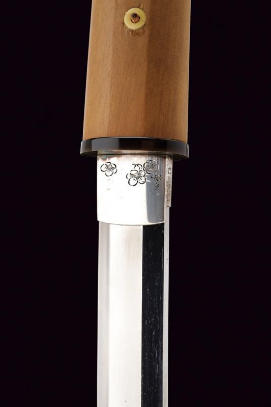 Interessante Katana in Shirasaya, Mei: Etchu No Kami Masatoshi
