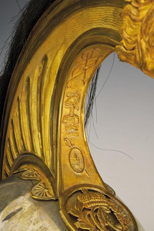 Rarissimo Elmo da Ufficiale del Reggimento Piemonte Reale, Epoca Carlo Alberto