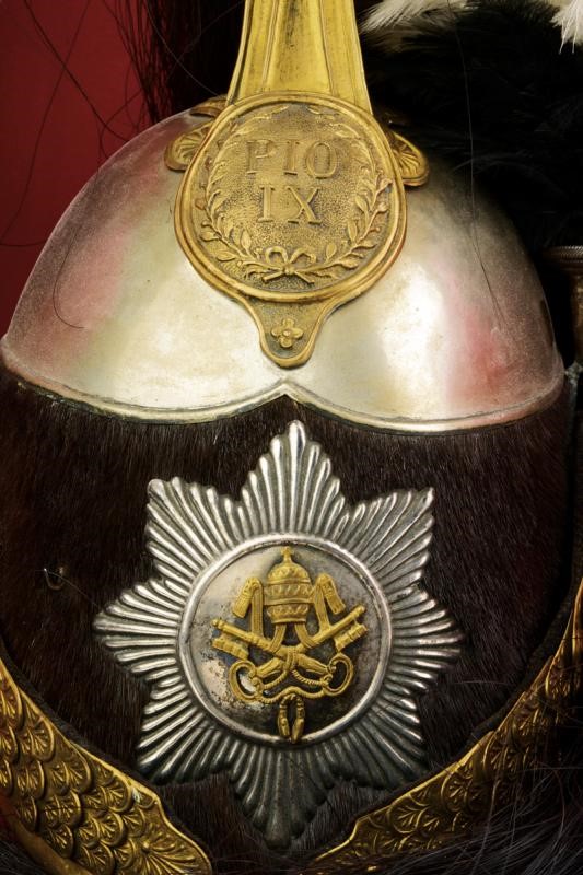 Magnifico Elmo della Guardia Nobile, Epoca Pio IX