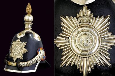 Rarissimo Elmo per il Corpo di Guardia, Epoca Carlo III