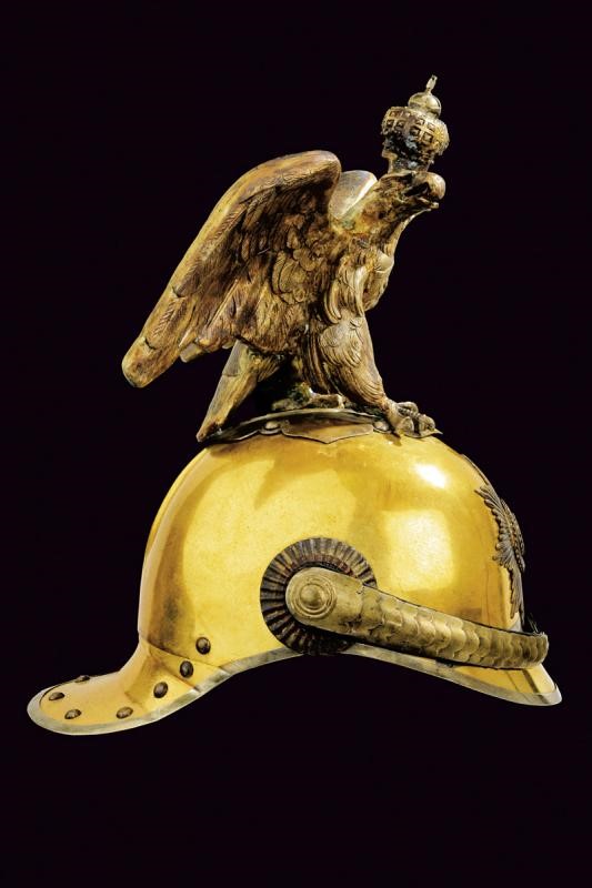 Elmo da Parata per Ufficiale del Reggimento "garde Du Corps", Epoca Zar Nicola II