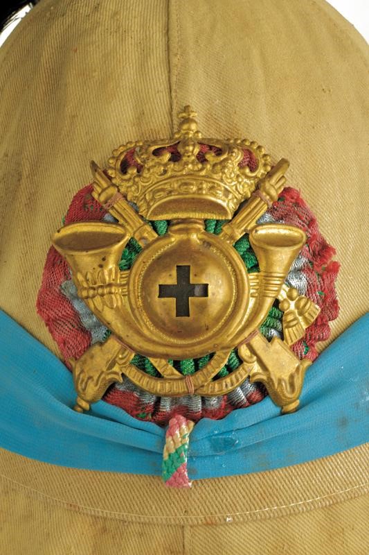 Casco Coloniale da Ufficiale dei Cacciatori D'africa