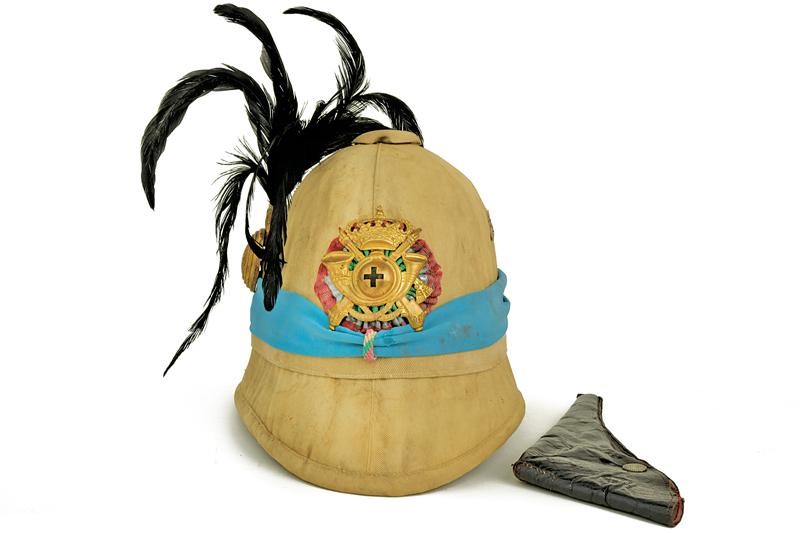Casco Coloniale da Ufficiale dei Cacciatori D'africa