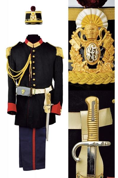 Uniforme da Guardia Palatina con Baionetta