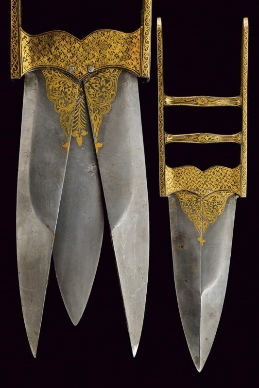 A double-blade katar Late 19th Century | Rare and Fine Antique Arms ...