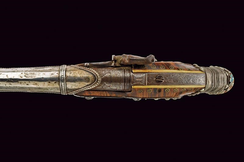 Interessante Pistola Ridotta a Luminello della Guardia di un Sultano