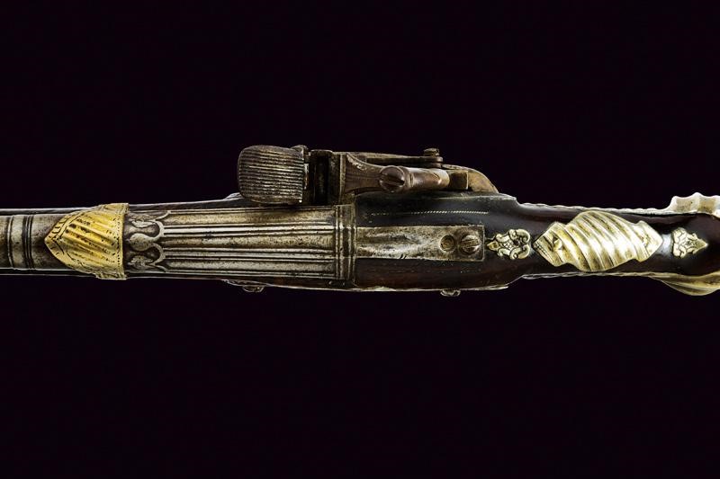 Interessante Pistola alla Morlacca a Pietra Focaia